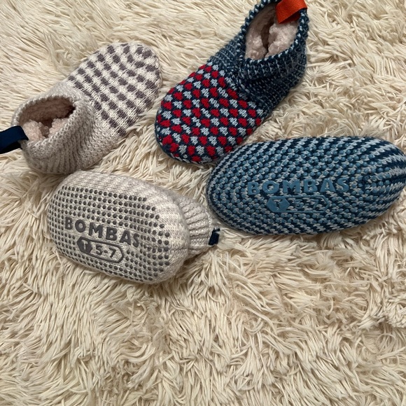 Bombas Knit Slipper Collection in Blue, Red, and Gray - Picture 1 of 1